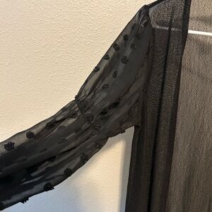 Black sheer cover up